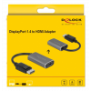Delock Active DisplayPort 1.4 to HDMI Adapter 8K with HDR function 63118
