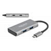 Delock External USB 3.2 Gen 2 USB Type-C Hub 2 x USBA and 2 x USBC 63260