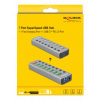 Delock USB 3.2 Gen 1 Hub with 7 Ports + 1 Fast Charging Port + 1 USB-C 63264