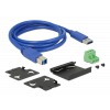 Delock External Industry Hub 7 x USB 3.0 Type-A with 15 kV ESD protect 63311