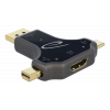 Delock 3 in 1 Monitor Adapter with USB-C™ / DisplayPort / mini Display 64060