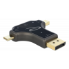 Delock 3 in 1 Monitor Adapter with USB-C™ / DisplayPort / mini Display 64060