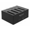 Delock USB 3.0 Docking Station for 4 x SATA HDD / SSD with Clone Funct 64063
