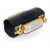 DeLOCK DVI-adapter Dual Link, DVI-I ho-ho, 24+5, svart 65225