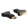 Delock Adapter Displayport 1.1 hane till DVI hona, 1920x1200, svart 65257