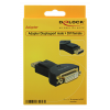 Delock Adapter Displayport 1.1 hane till DVI hona, 1920x1200, svart 65257