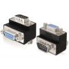 DeLOCK adapter, DB9 ha - DB9 ho, vinklad 270 grader, svart