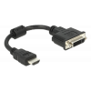 Delock Adapter HDMI male > DVI 24+5 female 20 cm 65327
