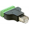 DeLOCK terminalblocksadapter, RJ45 hane, 8-pin 65389