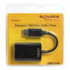 Delock Adapter Displayport 1.1 male > VGA female + Audio + Power 65439