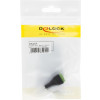 DeLOCK adapter, 3,5mm stereo ho till 3-pin terminalblock, svart 65455