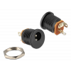 Delock Installation socket DC 2.1 x 5.5 mm soldering version 65503