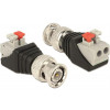 BNC terminalblockadapter, BNC hane Pitch 5mm