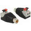 DeLOCK RCA terminalblocksadapter, RCA hona, pitch 5mm 65565