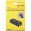 DeLOCK adapter, ampere- och voltmätare, USB Typ A ha - Typ A ho, sv 65569