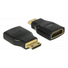 DeLOCK HDMI-adapter, Mini-C ha - Typ A ho, 3840x2160, svart 65665