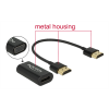 DeLOCK HDMI till VGA adapter, inkl 0,15m HDMI ha - ha kabel, svart 65667