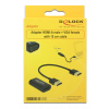 DeLOCK HDMI till VGA adapter, inkl 0,15m HDMI ha - ha kabel, svart 65667