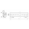 Delock DIN Rail 35 x 7.5 mm (10") Aluminium 66172