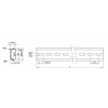 Delock DIN Rail 35 x 7.5 mm (50 cm) Aluminium 66177