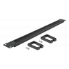 Delock 19″ Cable Management Brush Strip with 2 hooks 1U black 66486