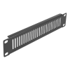 Delock 10″ Network Cabinet Panel with ventilation slots vertical 1U bl 66668