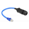 Delock Cable RJ45 plug to RJ45 jack Cat.6 waterproof with cable gland 66808