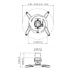 PPC 1500 Projector ceiling mount, Silver 7015014