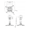 PPC 2585 Projector ceiling mount Telesco 85-135cm 7025854