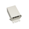 The low voltage contact box can be used to control the projector lifts (PPL 2035, PPL 2100 and PPL 2170) by low voltage contact closures and/or via a permanent switcher. 7099041