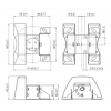 PUC 1035 Ceiling Plate tilt for Connect-it Basic Black 7210350