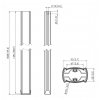 The PUC 2515 is a 150 cm pole and is a part of the modular Connect-it system with which you can create a ceiling solution for medium- to large-sized displays. 7225154