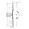 PFS 3306 Interface display strips 630mm 7233060