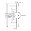 PFS 3308 Interface display strips 830mm 7233080
