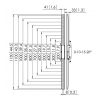 PFS 3311 Interface display strips 1100mm 7233110