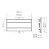 PFB 3402 Interface Bar 290 mm, Black 7234020