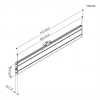 PFB 3409 Interface bar 915mm Silver 7234094