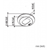 PFA 9106 Ceiling plate cover Small white for PUC 21xx & 23xx 7291061