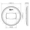 PFA 9108 Ceiling plate cover large white 7291081