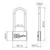 PFA 9109 Padlock for PFS 33xx Series 7291090