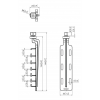 PFA 9128 Cable management tower clip for use on PFB 34xx display interface bars. This clip can easily connected on top or bottom of the display interface bar by a simple twist/turn movement.
When ordering the PFA 9128 separately, they are packed per 20 p