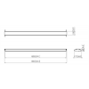 PFA 9130 Connect-it Video Wall cross bar 1500mm 7291300