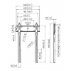 PFW 6815 Display Wall Mount Portrait Fixed 7368150