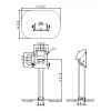 PTA 3105 Tablock Table Stand w. foot Plate 7493150