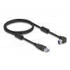 USB 5Gbps Cable Type-A male > Type-B male 90° left angled 1m 81100