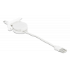 Delock Easy 45 Module USB 2.0 Retractable Cable USB Type-A to 8 Pin Li 81331
