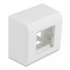 Delock Surface-mounted Housing for Easy 45 Modules 82 x 82 mm, white 81332