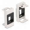 Delock Easy 45 Module Keystone Holder 22.5 x 45 mm, white / black 81354