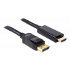 Delock Displayport 1.1 kabel hane till High Speed HDMI-A hane, svart 82586