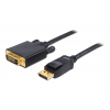 DeLOCK DisplayPort - DVI kabel, DVI-D Dual Link, 1920x1200, 2m, svart 82591